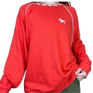 NWT PINK Victoria secret crew sweatshirt Size M (D0027)